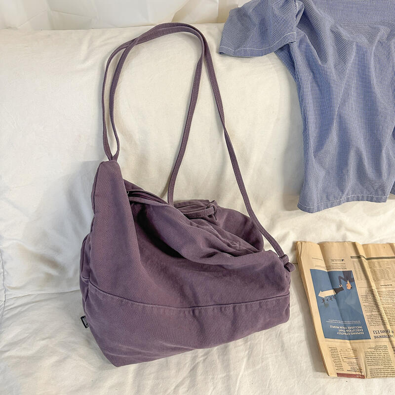 Vintage Canvas Large Capacity Crossbody Bag Men's Lightweight Shoulder Bag Women's Sports Bag