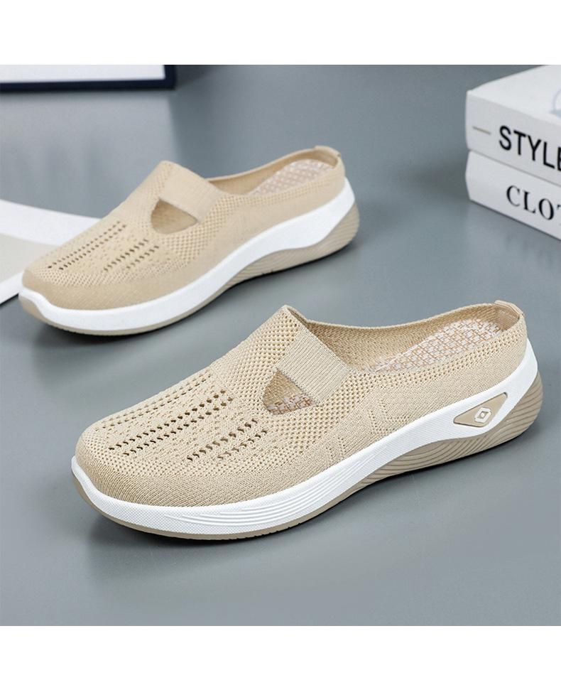 Women's Summer Slip-On Mesh Slippers - Soft Sole, Breathable & Comfortable for Outdoors