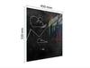 TAGLIERE IN VETRO 45x52 NERO