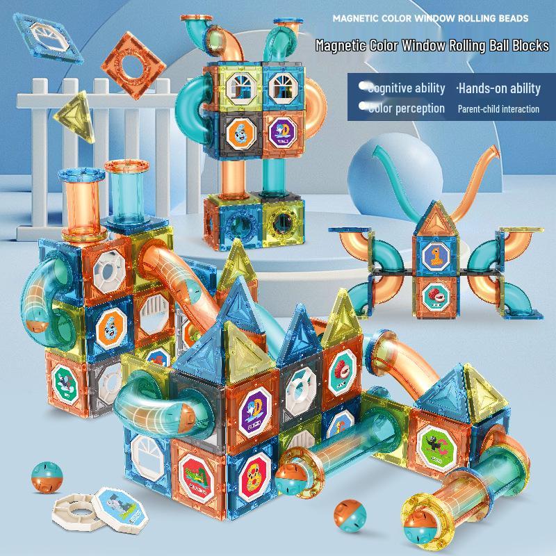 

Children’s Magnetic Tile Building Blocks Educational Toy for Ages 3-6