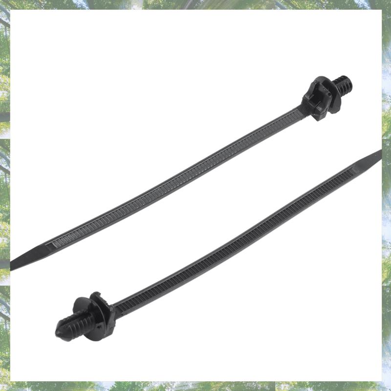 Premium-Nylon Push Mount Car Dome Cable Zip Tie, 162Mm Length, 60 Pcs, Black