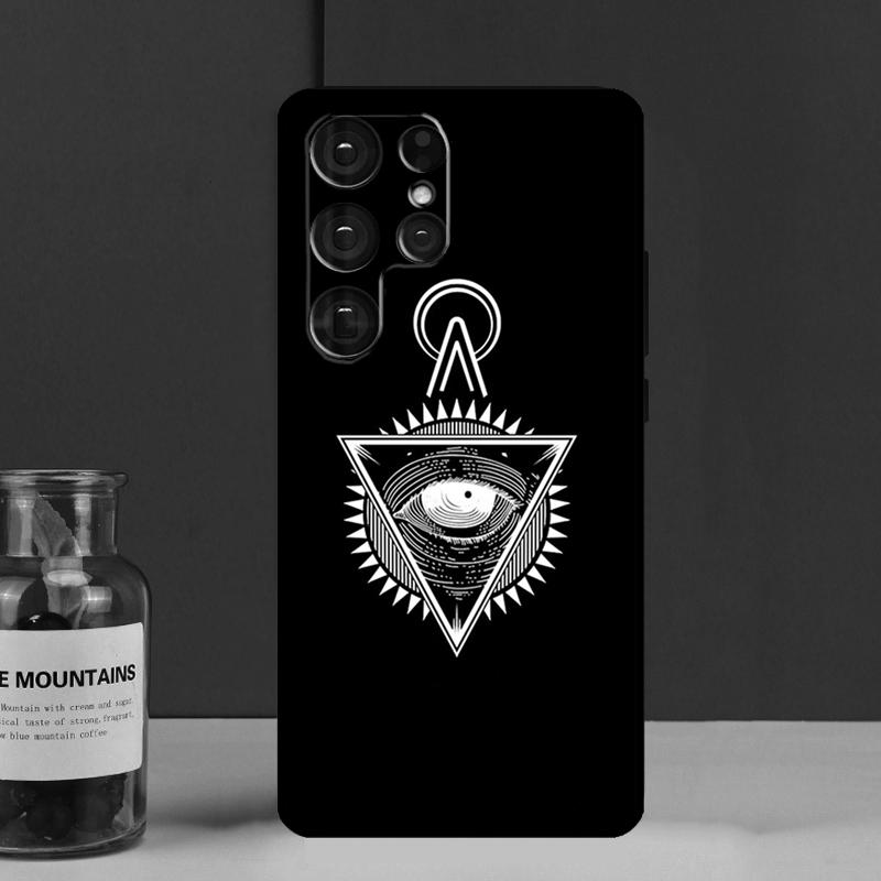 Pyramid Eye Symbol Funda Case For Samsung Galaxy S25 Ultra S9 S10 S20 S21 FE S22 S23 Plus S24 Ultra Phone Cover