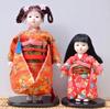 Retro Japanese Geisha Doll Action Figures Kimono Statue Figurines Ornaments for Home Room Hotel Desk Cabinets Decor Crafts Gift