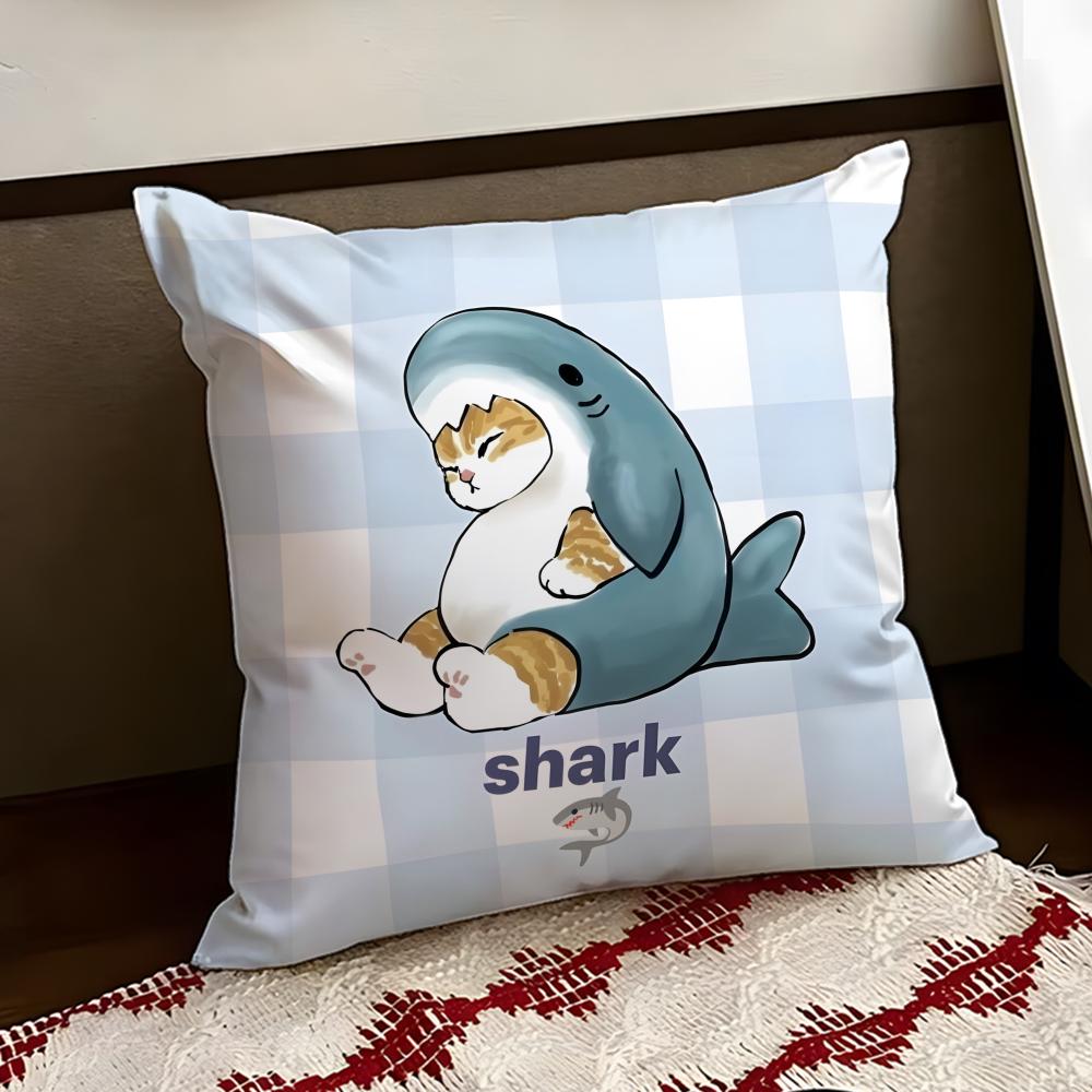 Cute MMofusand Cushion Cover Reversible Soft Durable Pillow Cover Home  Car MultiScene Use for Daily Comfort