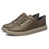 Men Casual Shoes Breathable High Quality Mens Sneakers British Style Men's Lace Up Men's Dress Shoes Genuine Leather Size 37-47