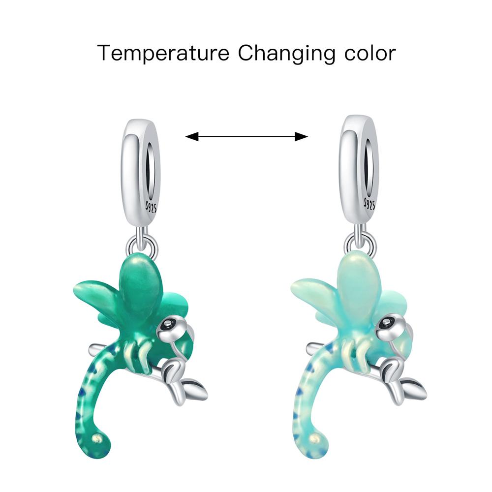 Copper Temperature Change Color Series Pendant Charms Beads Fit Original Wear Bracelets Diy Jewelry Accessory