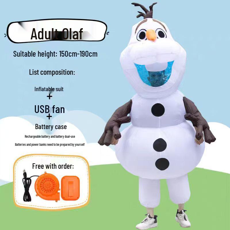Cross-Border Christmas Inflatable Santa, Tree, and Snowman Costume for Stage Performances