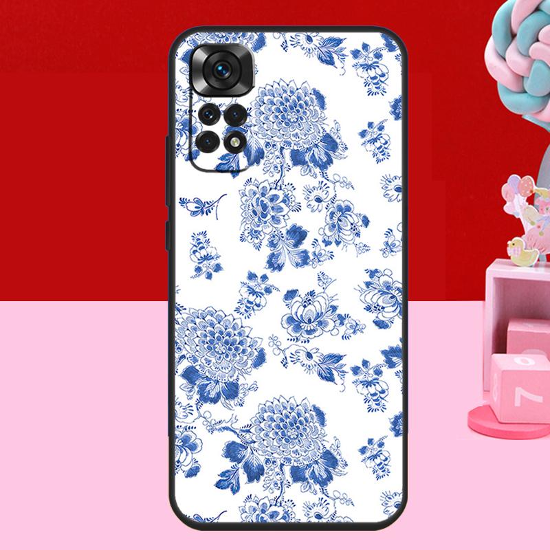 Blue and White Porcelain Case For Xiaomi Redmi Note 14 13 12 11 10 15 Pro Plus Redmi 15 C 10C 12C 13C 14C Soft Cover