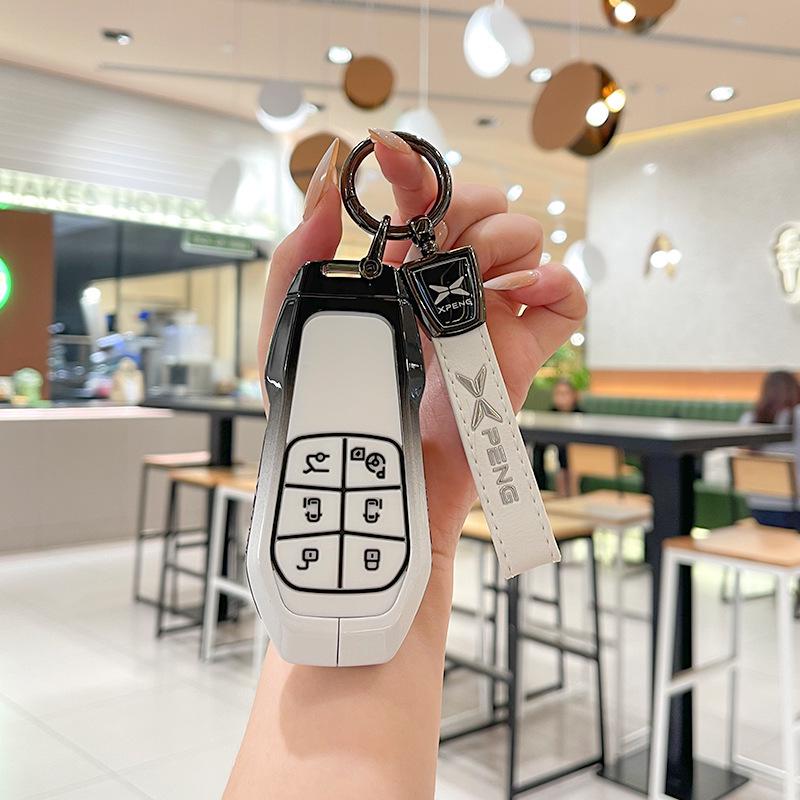 XPeng X9 Flip Key: Protective Case, Cover, Keychain Decoration/Modification
