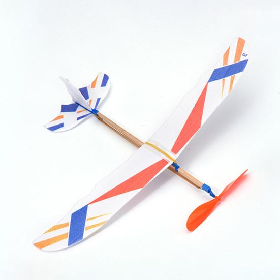 3Pcs Rubber Band Powered Aircraft Model Lightweight Kids Educational Throwing Glider Airplane Toddlers Boys Girls Outdoor Flying Plane Toy