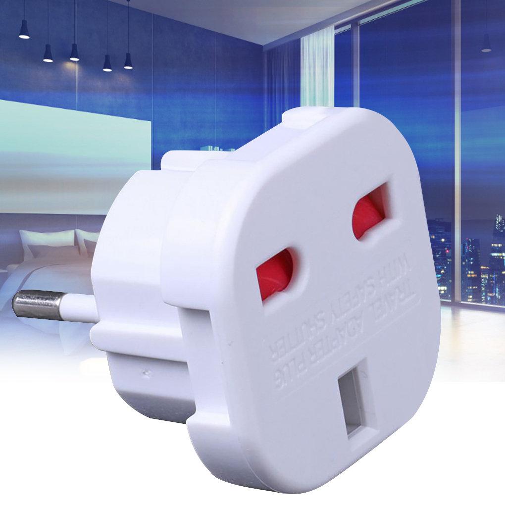 Steckdosenadapter Flammhemmend Reise Geschäftsreise Wandsteckdosen-Konverter UK auf EU Stecker Ladebuchsen-Adapter