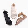 XIHAHA Women High Quality New Arrivals Summer Woman Fashion Comfortable Heel Pressure Drilling Niche Word Roman Sandals Sneaker