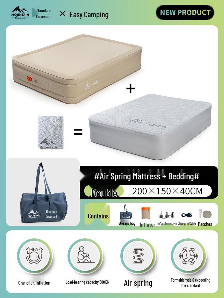 Mountain Inflatable Camping Mattress for Outdoor and Home Use