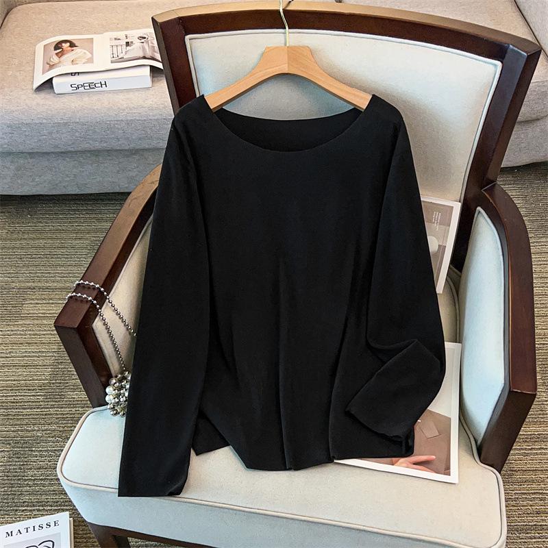 Seamless Double-Sided Thermal Fleece Base Layer Top for Plus-Size Women, Extra Large (200/300 Jin)