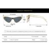 Punk Cat Eye Sunglasses Women  Luxury Brand Steampunk One-Piece Sun Glasses For Lady Vintage Shield Eyewear Uv400 Shades