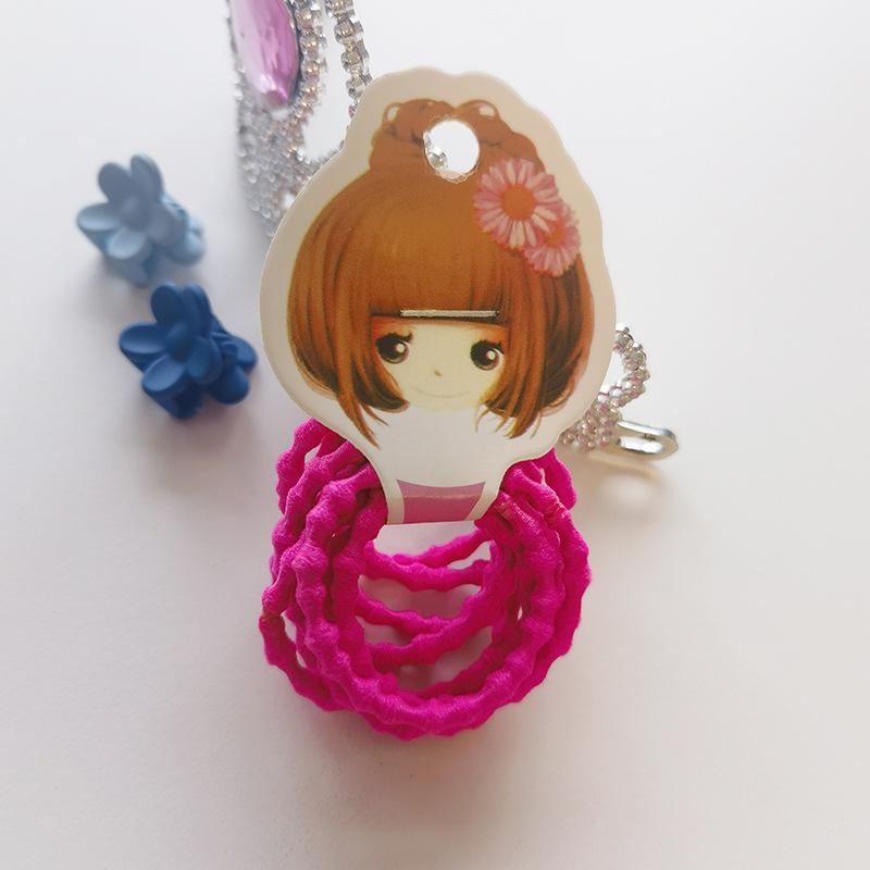 

Дитячі резинки для волосся та гумки для волосся не пошкоджують волосся. Маленькі гумки для волосся, гумки для волосся для дівчаток та гумки 10pcs рожевий червоний колір