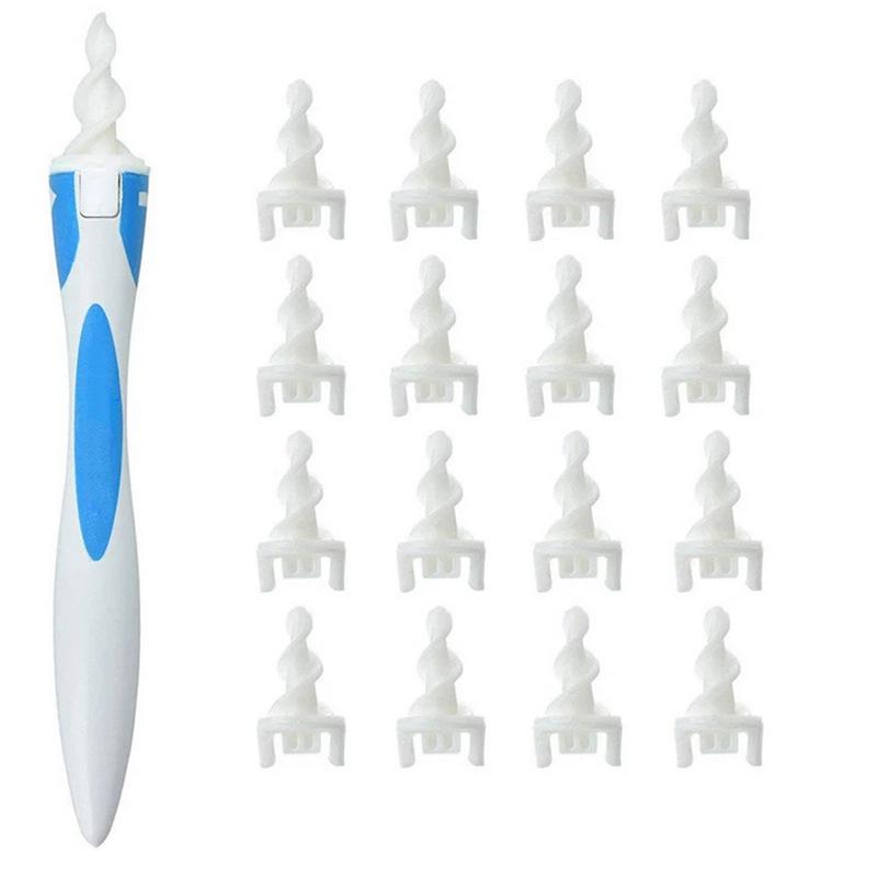 Baby Kids Ear Wax Remover Tool Ear Cleaner With Soft Silicone 16 Replacement Tips Simply To Grab Extract Earwax