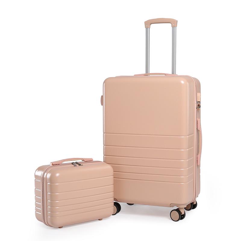 Yongsheng Candy Color Luggage: Lightweight, 24-inch Suitcase & 20-inch Carry-On Set for Women, Students, and Mothers.