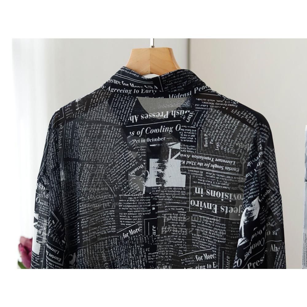 DIMANAF-Vestido camisero de talla grande para mujer, vestido holgado con estampado de diseño Vintage, vestidos informales para mujer, vestido Midi de corte a 2024