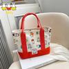 Kawaii Miffy Rabbit Storage Bag Cute Cartoon Canvas Bag and A Portable Commuting Bento Bag That Can Be Carried Hand In Hand