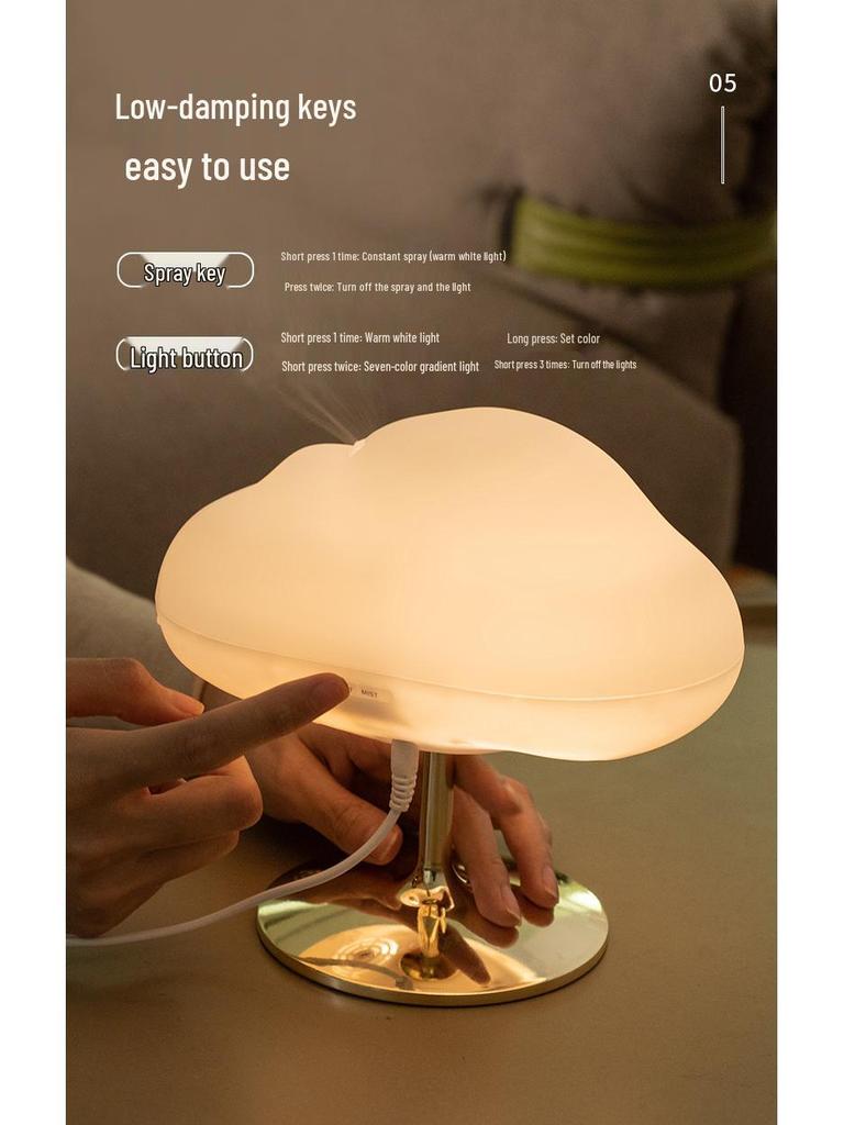 Cloud & Mist Aroma Diffuser with Color-Changing LED Light and Humidifier for Essential Oils
