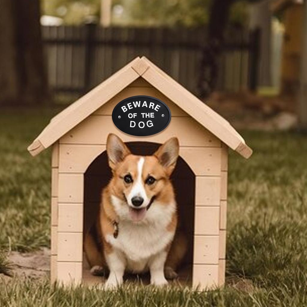 Silicone Beware Of Dog Signs Waterproof Design Outdoor Warning Signage Decorative Garden Sign for Home & Yard Safety