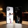 Basketball Ja M-Morant 12 Phone Case For iPhone17,16,15,14,13,12 Plus,Max Soft Silicone Black Cover