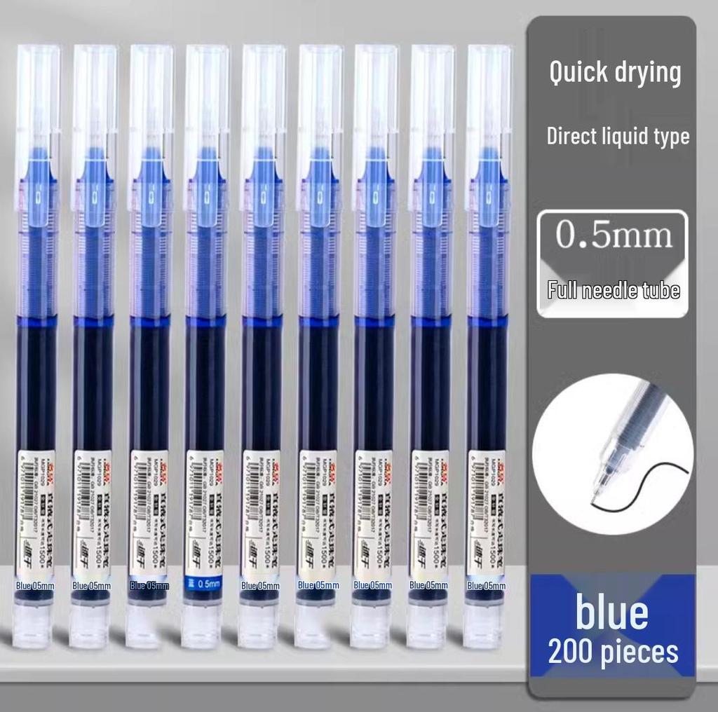 Snabbtorkande Svart Gel-Rullpenna 0,5 mm för Prov & Kontorsbruk