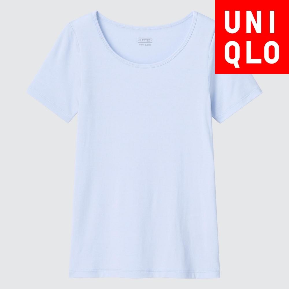 

UNIQLO JAPAN KIDS HEATTECH U-образный вырез Т с короткими рукавами