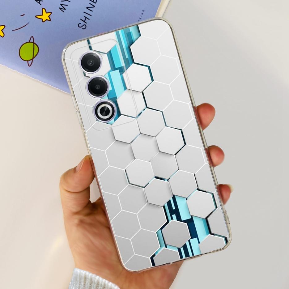 For Oppo A80 5G Case CPH2639 Cute Painted Cover Clear Silicone Soft TPU Phone Case For Oppo A3 Pro A3pro 5G OppoA80 Shell Bumper