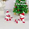 Cute snowman Christmas Toys 3D Printing Christmas Tree Snowman Elk Doll Bag Pendant Decoration Festival Gift