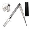 Feeler Gauge Stainless Steel Gap Gauge Depth Ruler Taper Welding Gauge Tapered Ruler Measuring Tool
