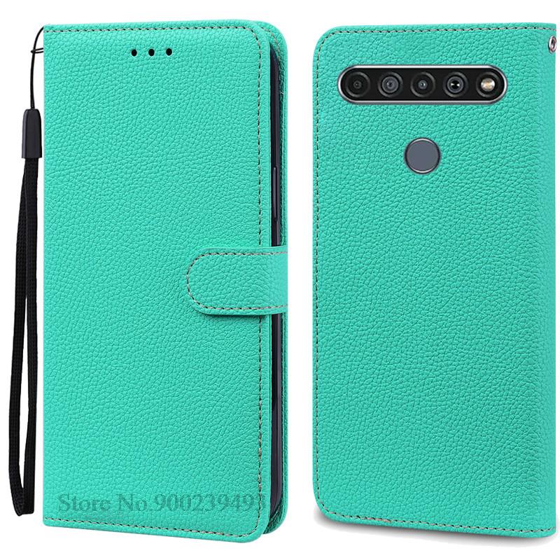 For LG K61 Etui Myk Silikon Lær Lommebok Flip Etui For LG K61 Deksel Coque For Fundas LG K61 LGK61 K 61 Telefonetuier Skall