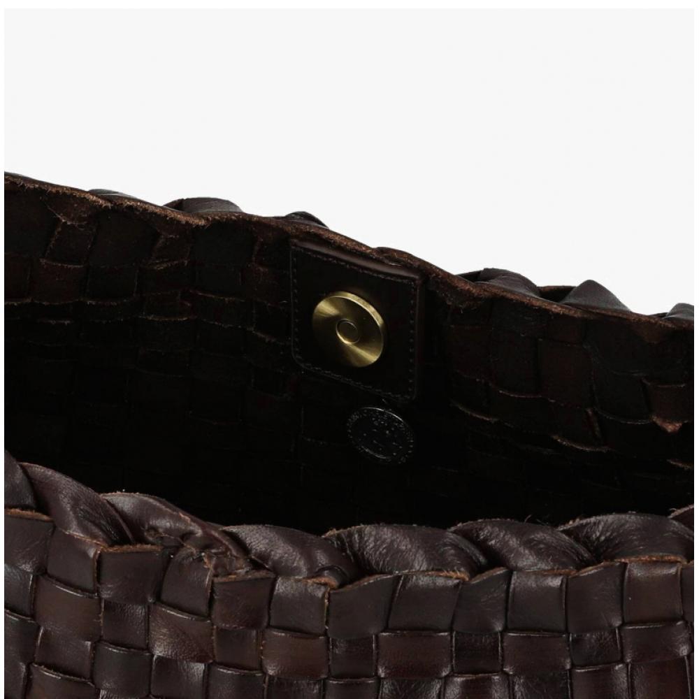 Dragon Diffusion Hobo Selvedge Shoulder Bag Dark Brown 8170