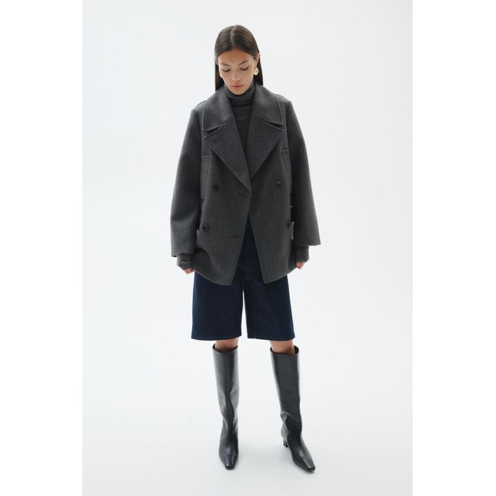 

HM Peacoat Темно-серый меланж