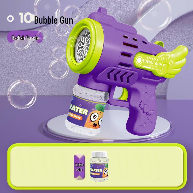 Unicorn Electric Bubble Maker: Kids' Automatic Light-Up Bubble Gun Gift