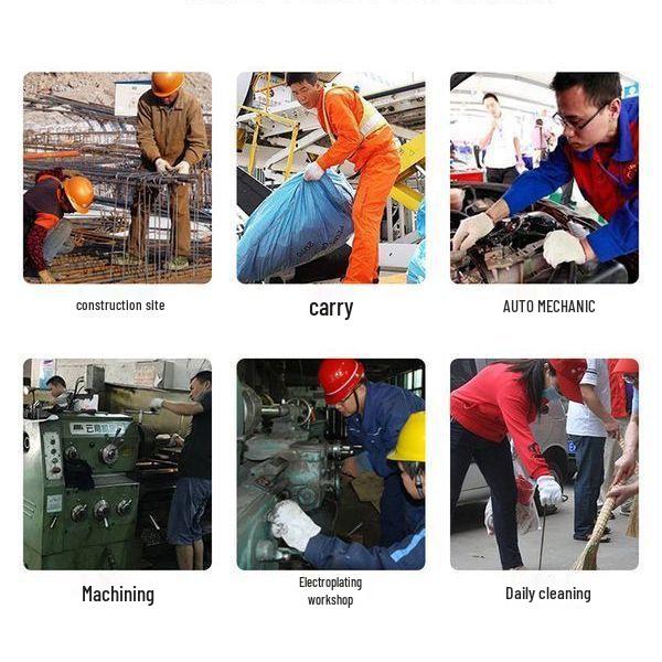 Free Shipping: Thick Nylon Wear-Resistant Construction Gloves for Men and Women