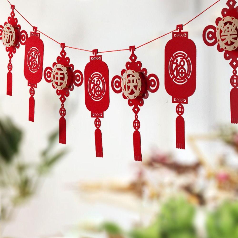 

Подвесной китайский флаг праздника весны Декоративный китайский фонарь праздника весны C