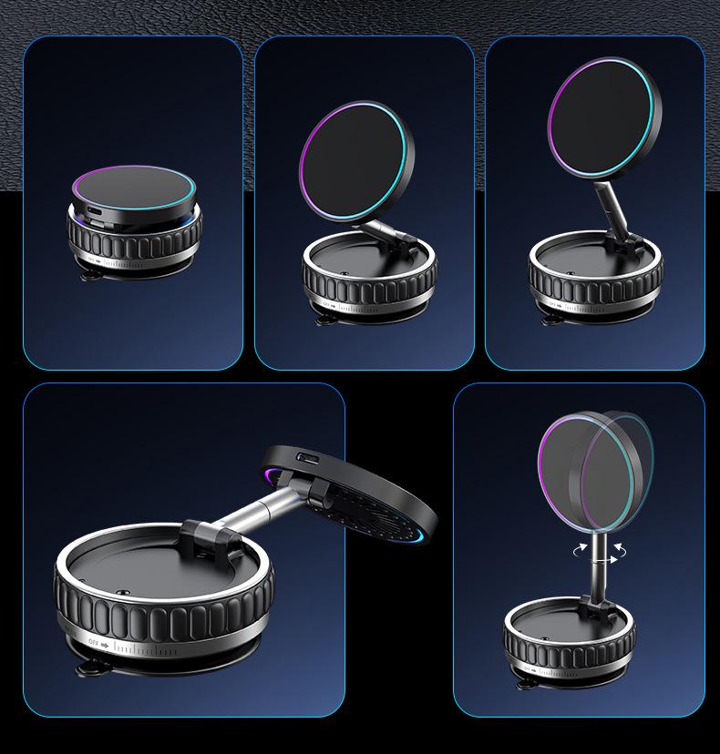 Magnetisches Kabelloses Autoladegerät mit MagSafe für Apple Handys - Schnellladefunktion & Navigation