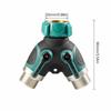 1Pc High Quality EU US 3/4 Inch 2 Way Garden Hose Splitter Garden Tap Y-Type Watering Connector Distributor For Outdoor Faucet
