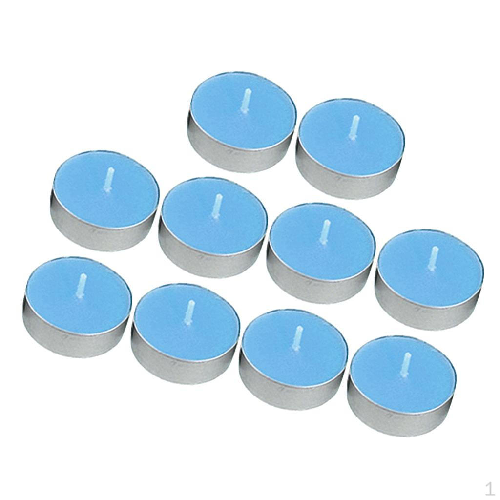 10 Counts Scented / Unscented Wax Tea Lights Small Candles Night Light