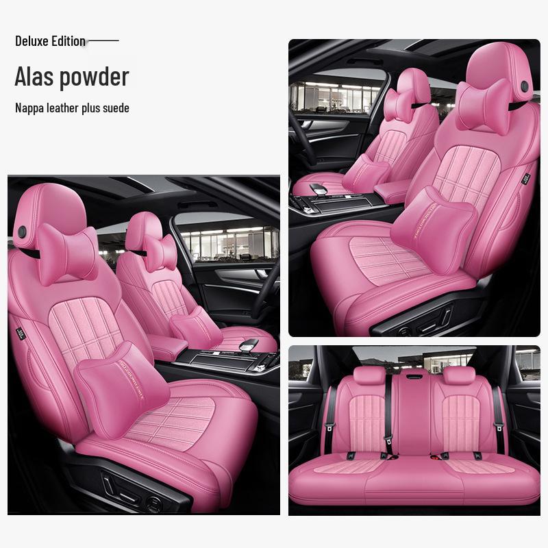 Universal Suede Car Seat Cover: Full Coverage, Ventilated, All-Season Cushion
