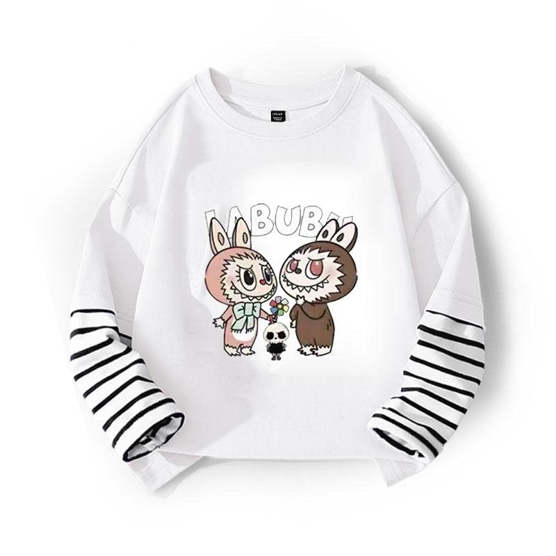 Spring and Autumn Girls'  Casual Base Shirt Children's Top