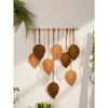 Leaf Macrame Tapestry Brown Green Wall Tapestry Boho Home Decoration Macrame Wall Hanging Home Living Room Decors Aesthetic Gift