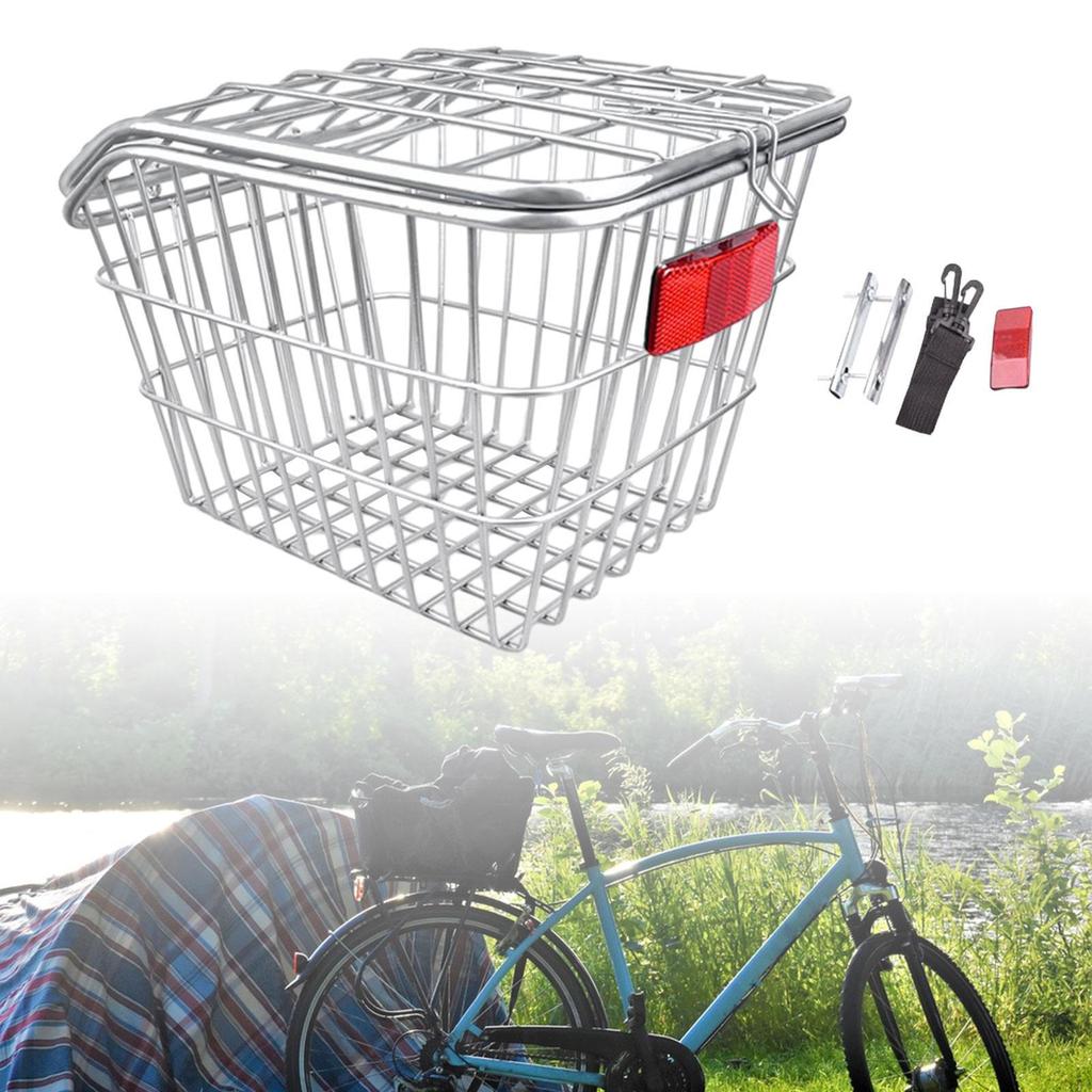 Fahrrad Hinten Korb Fahrrad Eisen Tragbare Lagerung Fracht Rack Radfahren für Die Meisten
