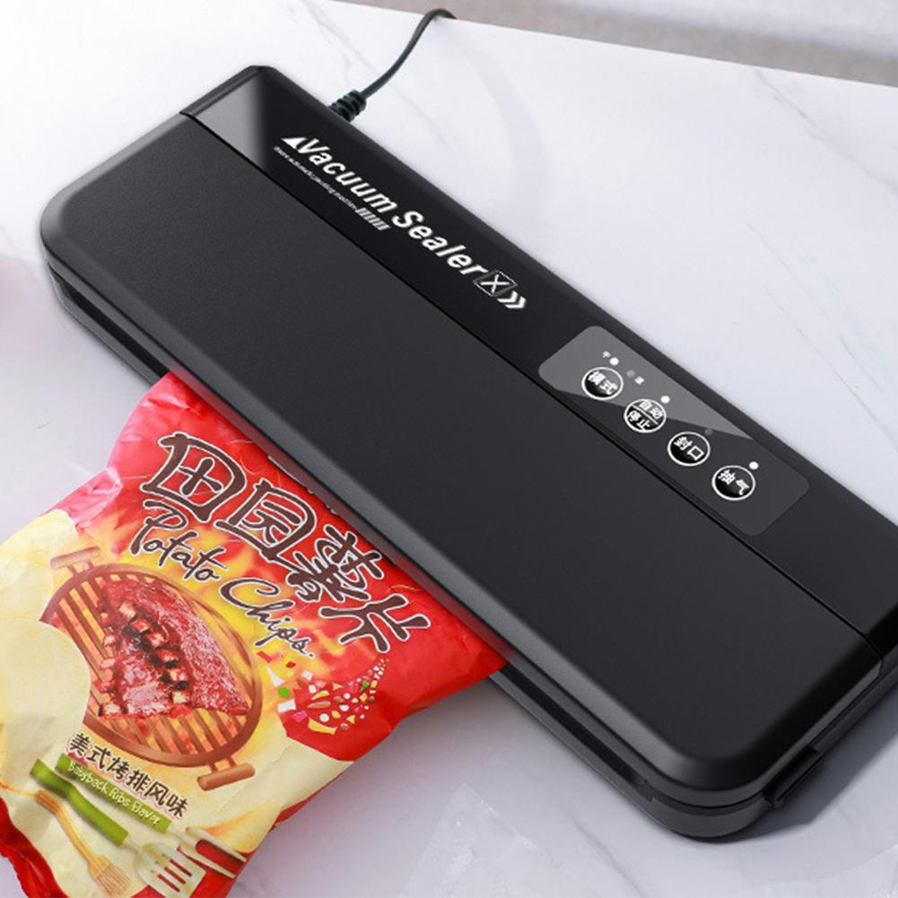 Food Vacuum Sealer Machine Dry and Moist Food Modes 60KPA Automatic For Food Preservation With 10Pcs Bags