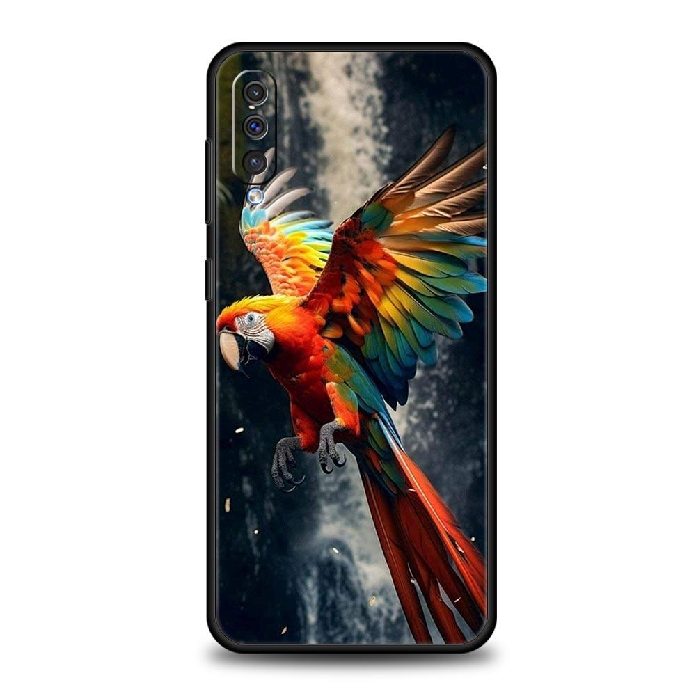 Parrot Bird Phone Case For Samsung Galaxy A56 A36 A26 A34 A17 A16 A06 A14 A12 A54 A72 A70 A30 A24 A22 A20e A52 A50 A40 A32 Cover