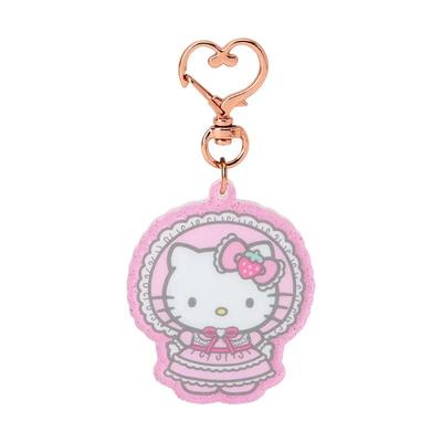 Sanrio Hello Kitty Pink  Acrylic Keychain ( Lolita ) Japan NEW Sanrio Characters