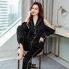 Pajamas for Women Hot Season Two-piece Home Wear Satin Ice Silk Pajamas for Women Summer and Autumn Can Be Worn Outside