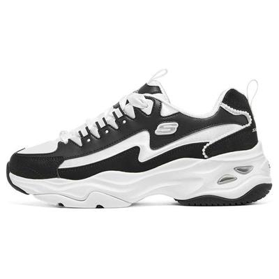 DLites 4.0 Orso Perla Tessuto Pelle Comode Ammortizzanti Resistenti Basse Scarpe da Papà Sneakers da Donna Bianco Nero 896156-BKW